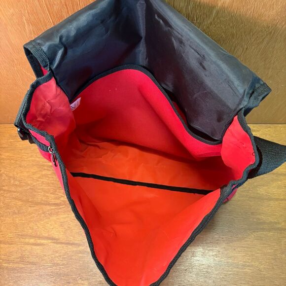 New York University NYU Red and Black Messenger Bag - Picture 6 of 7